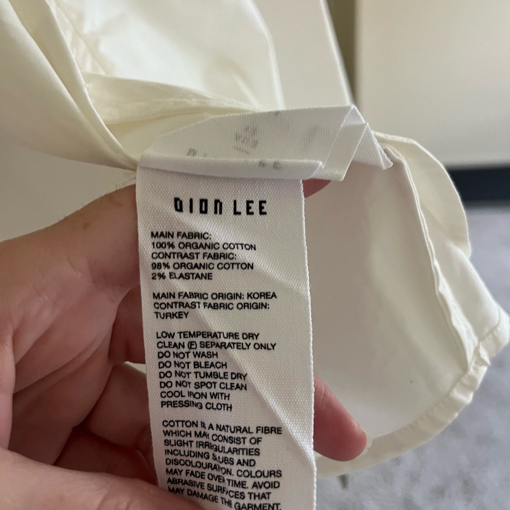 Dion Lee Ivory Long-Sleeve Mini Dress - Picture 10 of 10